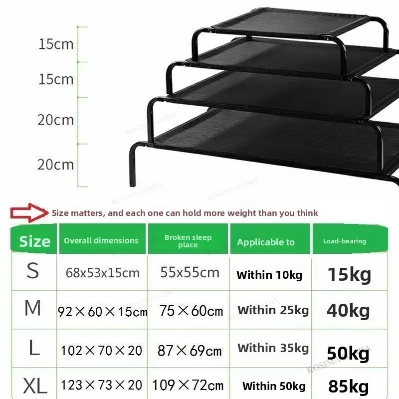 Wuffli Premium Kühlbett – Atmungsaktives Hundebett für heiße Sommertage